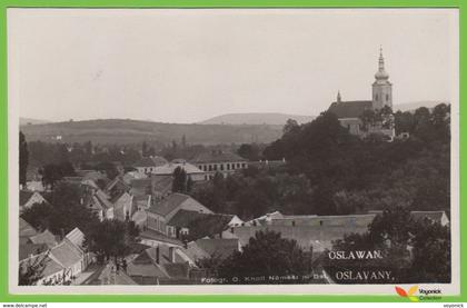 voyo OSLAWAN (OSLAVANY) City View Unused  Very Good Condition 1940s Fot. Knoll