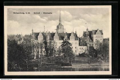 AK Boitzenburg /U.-M., Schloss, Rückseite