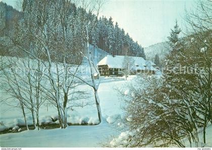 73305121 Bonndorf Schwarzwald Gasthaus Pension Sommerau Winteraufnahme Bonndorf