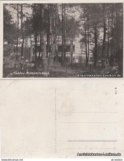 Ansichtskarte Mahlow-Blankenfelde-Mahlow Partie am Priessnitzhaus 1939