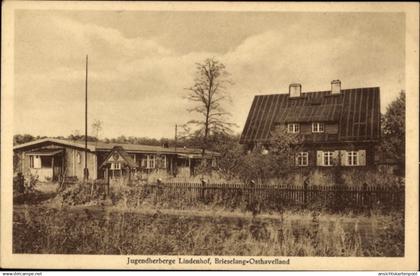 CPA Brieselang im Havelland, Jugendherberge Lindenhof, Wohnhaus und Garten