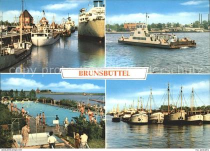 72051671 Brunsbuettel Hafen Dampfer Schiffe Schwimmbad Brunsbuettel