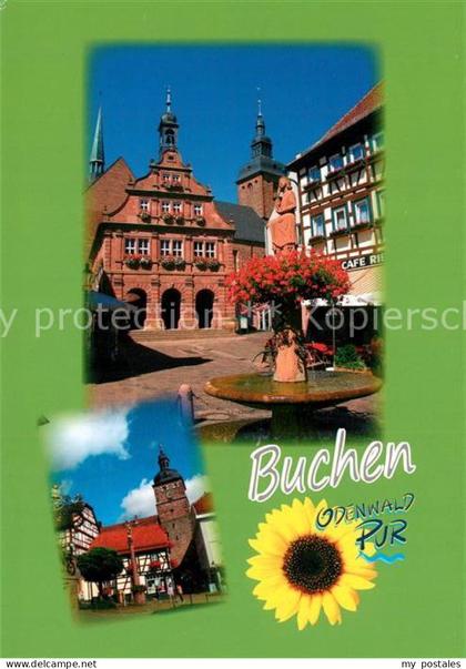 73231160 Buchen Baden Rathaus Brunnen Buchen Baden