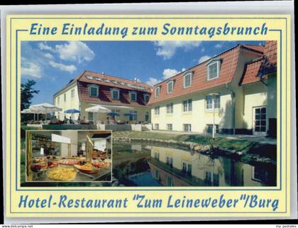 70672061 Burg Spreewald Burg Spreewald Hotel Restaurant Zum Leineweber * Burg
