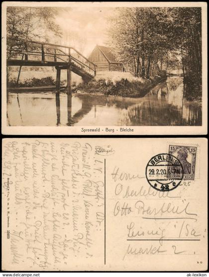 Ansichtskarte Burg (Spreewald) Spreewald - Burg - Bleiche 1920