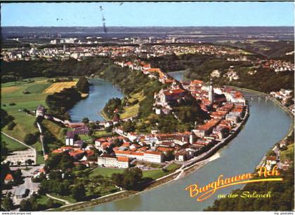 70115273 Burghausen Salzach Burghausen Fliegeraufnahme  x 1984 Burghausen