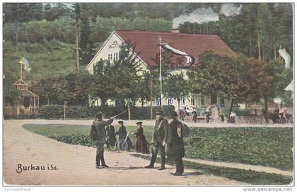 AK Gasthof Restaurant Heitrer Heiterer Blick Regiment Tambour Militaria Stempel bei Bischofswerda Burkau Rammenau Uhyst