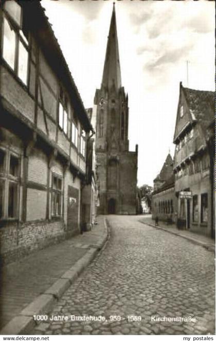 70120956 Buxtehude Buxtehude Kirchenstrasse ungelaufen ca. 1955 Buxtehude