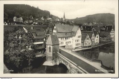 70912234 Calw Calw Nikolausbruecke * Calw