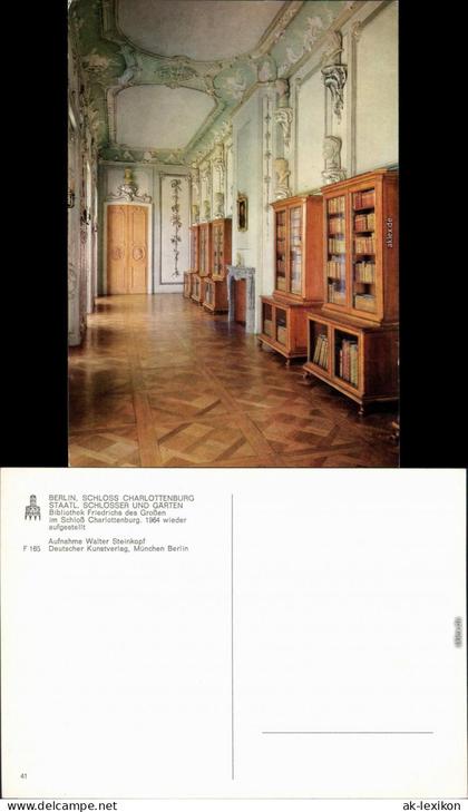 Charlottenburg-Berlin Schloss Charlottenburg: Bibliothek  1985