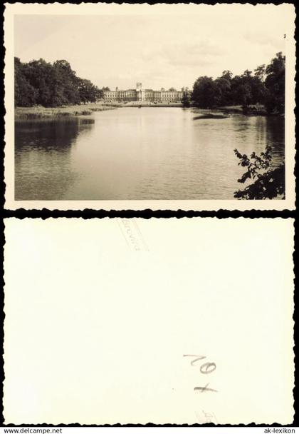 Charlottenburg-Berlin Schloss Charlottenburg übers Wasser 1955 Privatfoto Foto