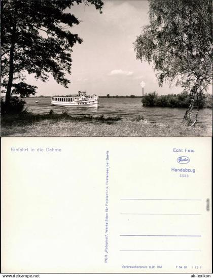 Ansichtskarte Dahme (Mark) Einfahr in die Dahme 1961