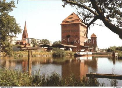 72372752 Demmin Mecklenburg Vorpommern Hafen Bartholomaeuskirche Demmin