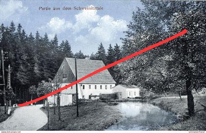 AK Schweinitztal Gasthof ? a Deutschneudorf Oberlochmühle Deutschkatharinenberg Brüderwiese Deutscheinsiedel Brandau