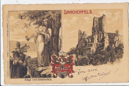 V 740/CPA   ALLEMAGNE  DRACHENFELS