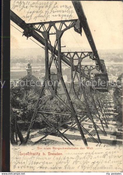 Loschwitz Erste Bergschwebebahn der Welt