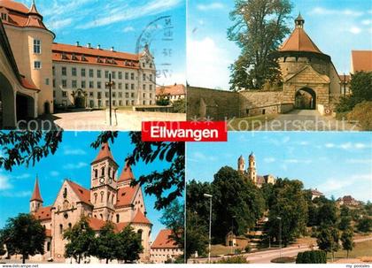 73119085 Ellwangen Jagst Schloss Kirche Stadttor Ellwangen Jagst