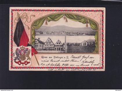 Dt. Reich Frankreich France Elsass AK Dettingen 1906