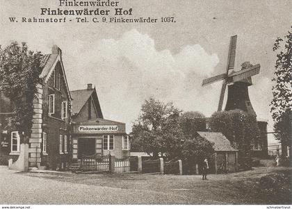 AK Hamburg um 1930 Finkenwerder Gasthof Restaurant Finkenwärder Hof Rahmstorf Mühle Windmühle Windmill Repro Neudruck