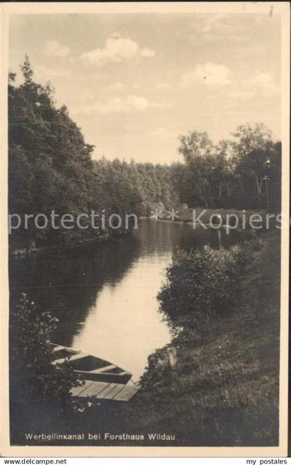 Werbellin Werbellinkanal bei Forsthaus Wildau