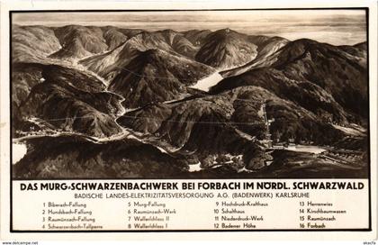 CPA AK Forbach - Das Murg-Schwarzenbachwerk b. Forbach GERMANY (910444)