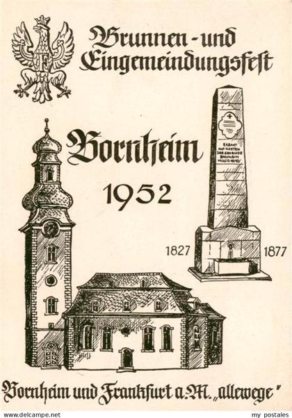 73872499 Bornheim Hessen Frankfurt Main Brunnen- und Eingemeindungsfest Kuenstle