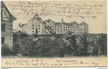 Freising - Neue Jägerkaserne - Verlag Franz Ress Freising - gel. 1906