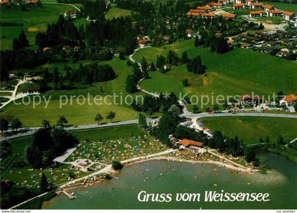 72849093 Weissensee Fuessen Fliegeraufnahme Fuessen