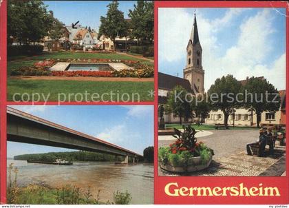 72421825 Germersheim Park Rheinbruecke Platz Kirche Germersheim