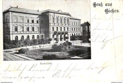 Giessen, Universität, 1900 von und nach Giessen versandt