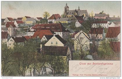 Litho AK Gruss Reinhardtsgrimma bei Glashütte Dippoldiswalde Schlottwitz Cunnersdorf Luchau Maxen Altenberg Hausdorf