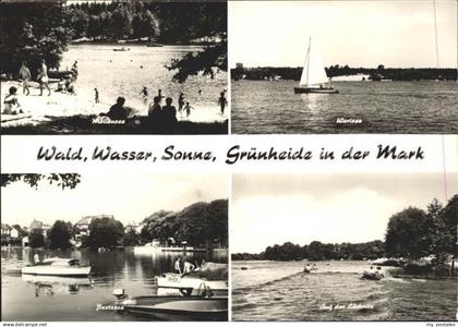 72328265 Gruenheide Mark Wald Wasser Sonne Moellensee Werlsee Loecknitz Peetzsee