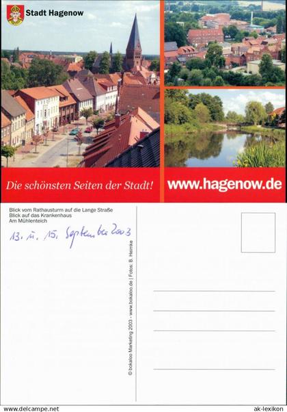 Ansichtskarte Hagenow 3 Bild: Stadtansichten 2003