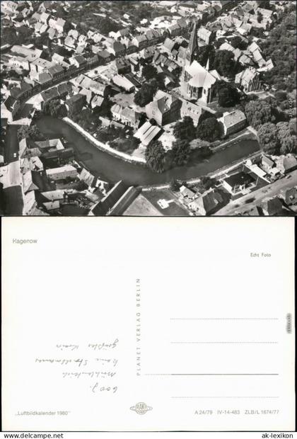 Ansichtskarte Hagenow Luftbild 1979