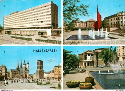 73110412 Halle Saale Interhotel Stadt Halle Markt Theater  Halle