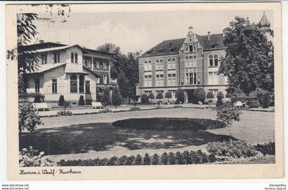 Hamm in Westfallen, Kurhaus old postcard travelled 1943 Hamm Pmk b170810