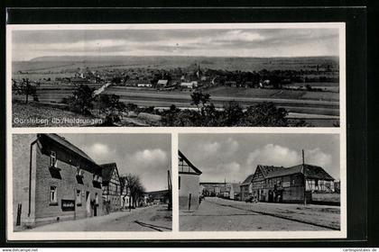 AK Gorsleben ü. Heldrungen, Strassenpartien, Panorama