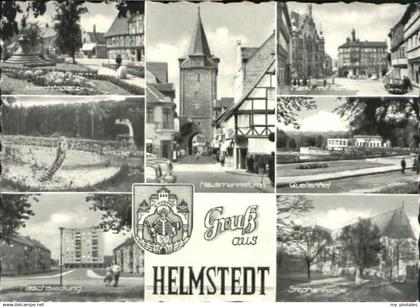 70080985 Helmstedt Helmstedt Markt Rathaus Platz Kirche  x 1960 Helmstedt