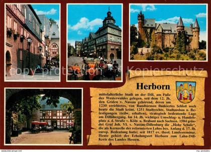 73229594 Herborn Hessen Bahnhofstrasse Markt Rathaus Schloss Herborn Hessen