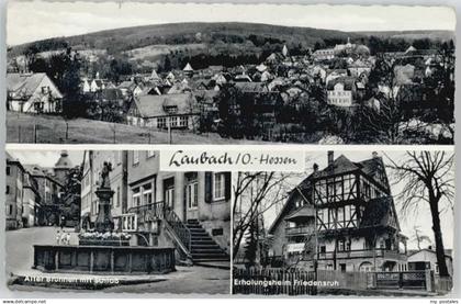 70133551 Laubach Hessen Laubach Brunnen Schloss Erholungsheim Friedensruh x