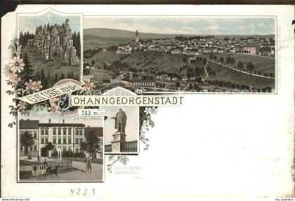 Johanngeorgenstadt Panorama Felsen Elbsandsteingebirge Hotel Saxe Denkmal