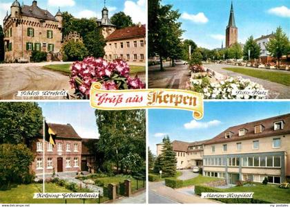 72889881 Kerpen Rheinland Schloss Loersfeld Stiftsplatz Kirche Hospital Kolping