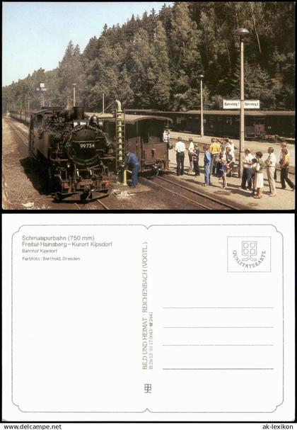 Kipsdorf Altenberg (Erzgebirge) Schmalspurbahn Freital  Bahnhof Kipsdorf  1990