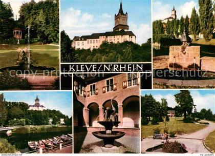 72771733 Kleve Brunnen Schloss Park Bootsliegeplatz Kleve