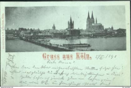 70104573 Koeln Rhein Koeln  x 1898 Koeln Rhein