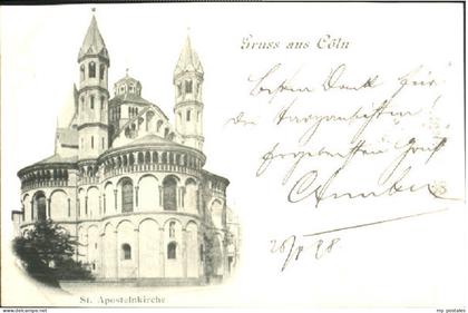 70104575 Koeln Rhein Koeln Kirche x 1898 Koeln Rhein