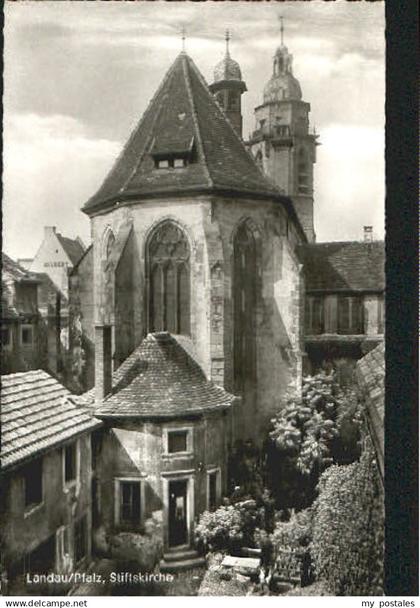 70102090 Landau Pfalz Landau Kirche x 1958