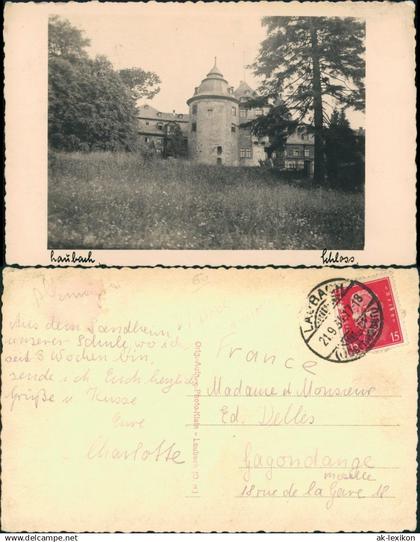 Ansichtskarte Laubach (Hessen) Schloß Fotokarte 1934