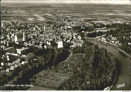 70085260 Lauingen Donau Lauingen Fliegeraufnahme x 1970