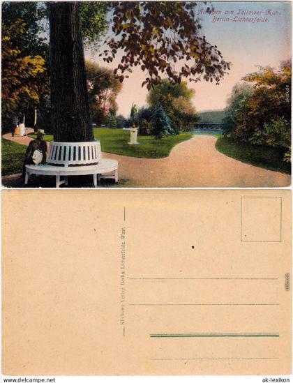 Ansichtskarte Lichterfelde Berlin Anlagen am Teltower Kanal 1914